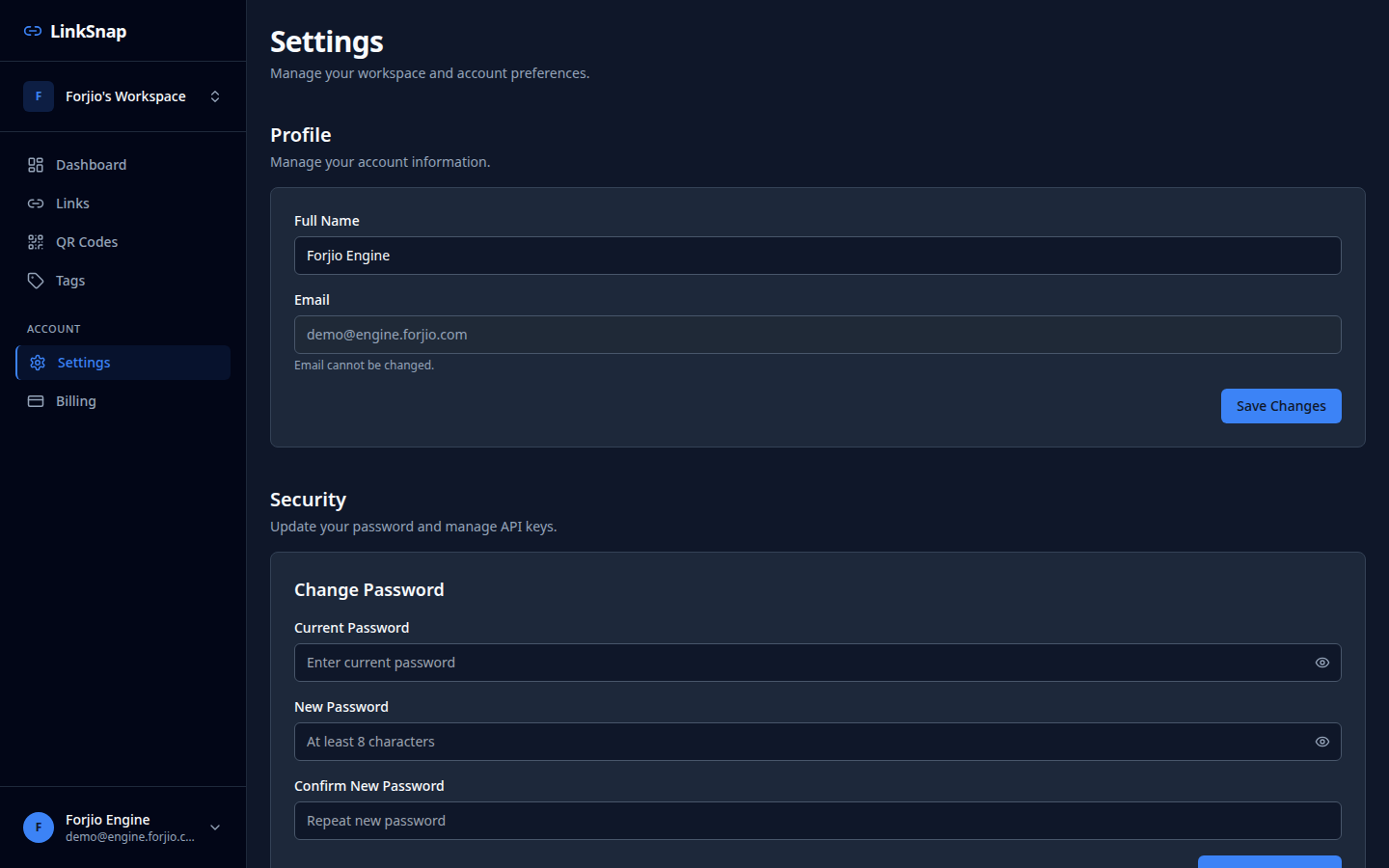 Custom Domains screenshot