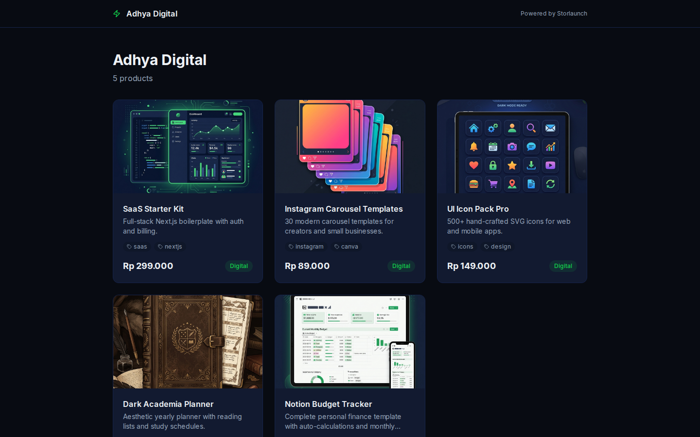 Storlaunch Storefront